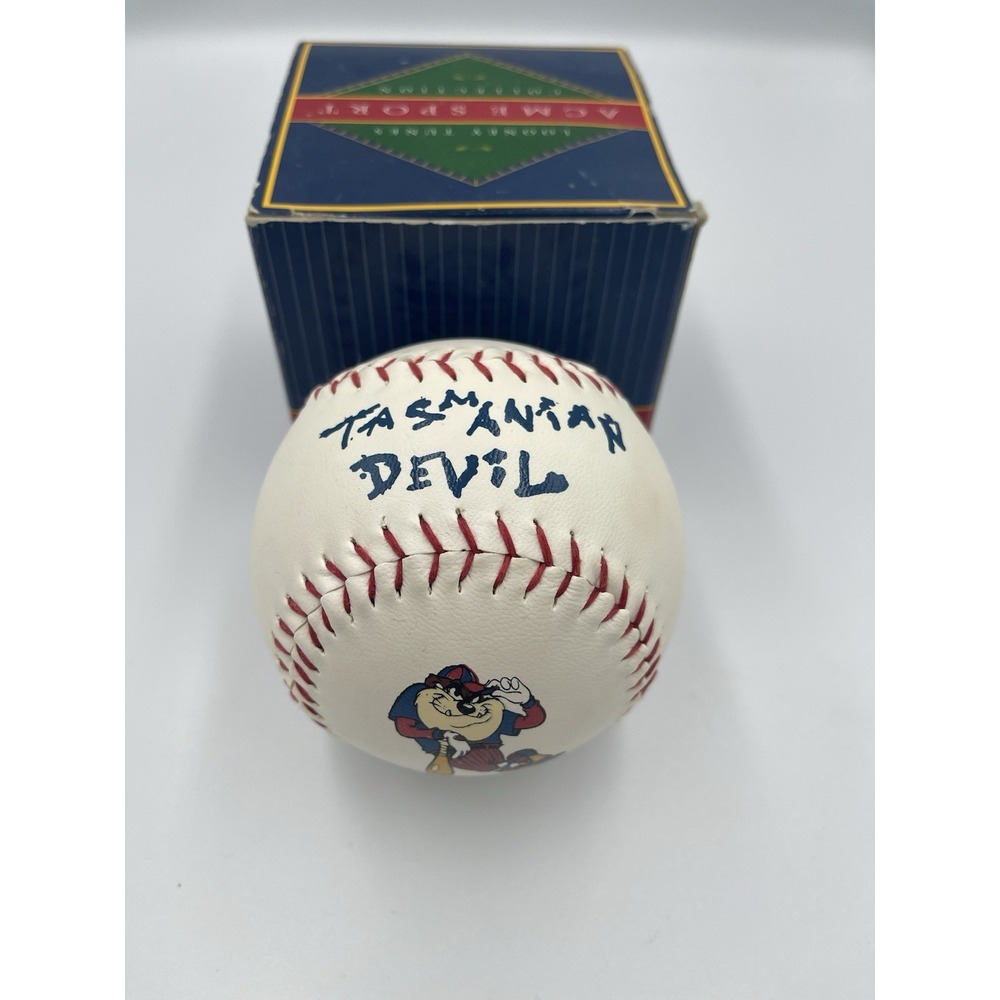 Vintage TAZ Tasmanian Devil Softball Looney Tunes ACME Sports Collection Unused - Picture 4 of 8
